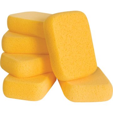 Professional BONNO 25 Density Yellow Tile Grouting Sponges and Polyurethane Foam Blocks for Floor Cleaning