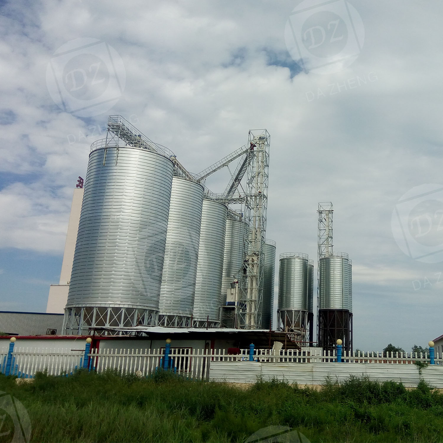 Ecological grain storage steel plate silo