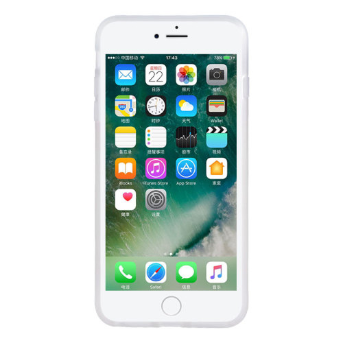 clear phone liquid silicone iphone 7 hard PC case