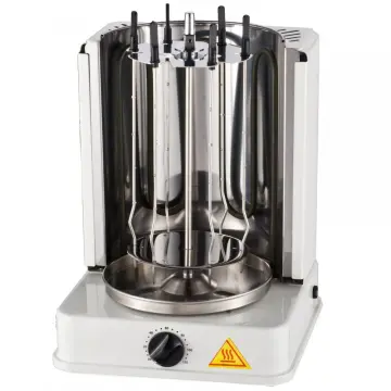 Table electric vertical rotating rotisserie grill
