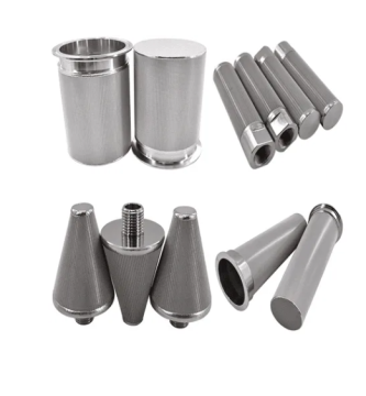 Sintered metalen filterpatroon - 0,1MPa tot 30MPa hydraulisch filter met roestvrijstalen draadmesh -kern