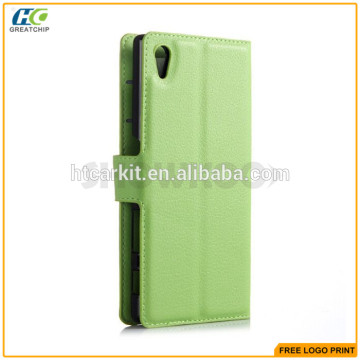 Alibaba Products Factory Price for Sony Z5, for Sony Xperia Z5 PU Leather Wallet Cover Stand Flip Case