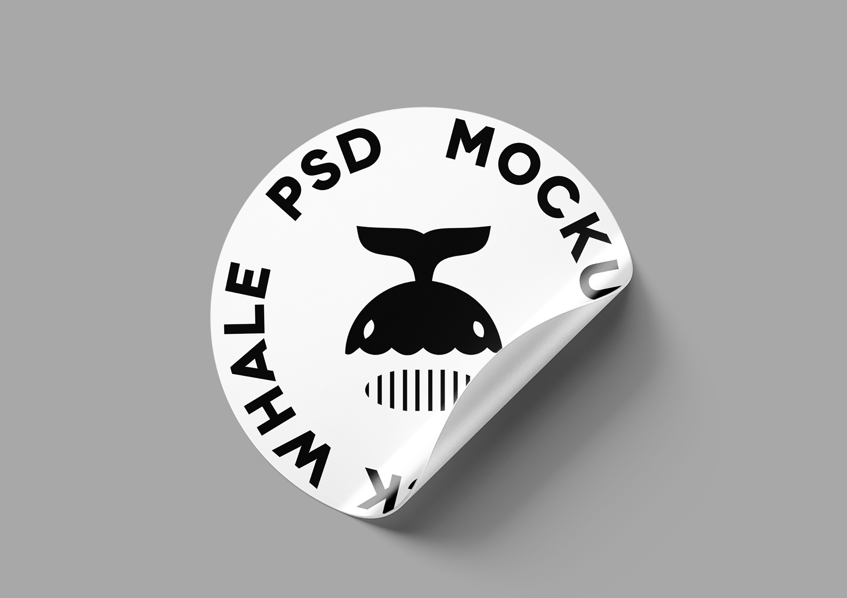 Customized black & white sticker