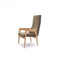 Contemporary Visitor High Back Wooden Commercial Armchair