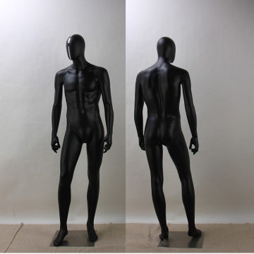 OEM Customized Full Body Black Flexible Fiberglass Male Mannequins