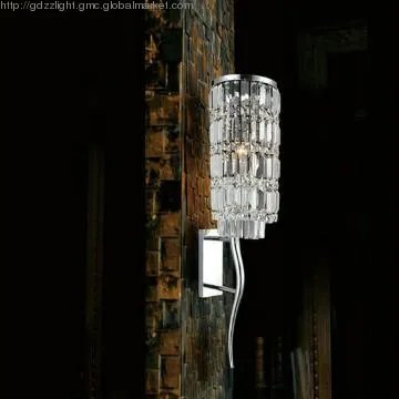Chrome Wall Lights made of glass
