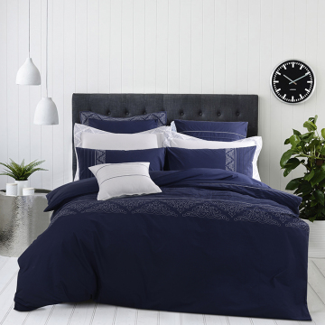 Navy Bule 4 PCS 100% Egyptian Cotton Brief Bedding Sets