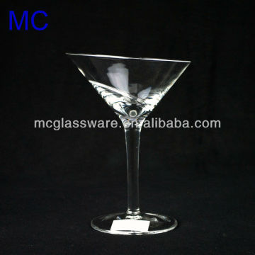 Handmade Clear Martini With Swirl