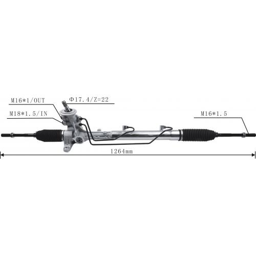 Crémaillère de direction assistée hydraulique pour Volkswagen Jetta A6