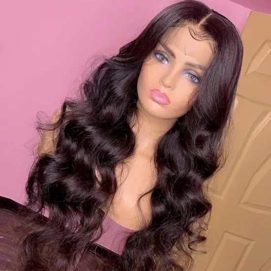 Virgin Cuticle Aligned Hd Full Lace Human Hair Wigs,Brazilian Pre Plucked Hd 360 Wigs  13X6 Human Hair Lace Front