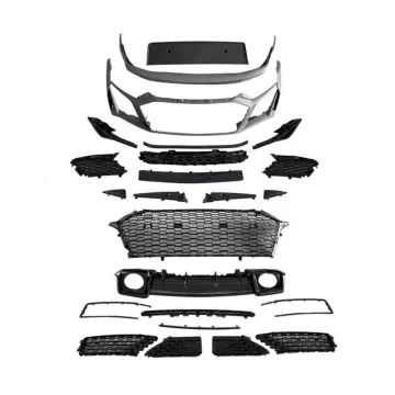 2019-2022 Audi R8 Front Bumper Kit with Grille, Front Lip, Rear Diffuser, Spoiler Upgrade for 2016-2018 Models