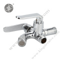 Chrome plated and polished faucet