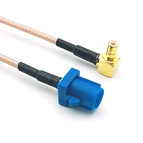 Fakra Male to Right Angle SMB Coaxial Cable
