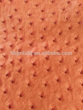 Ostrich PVC leather high-end new products