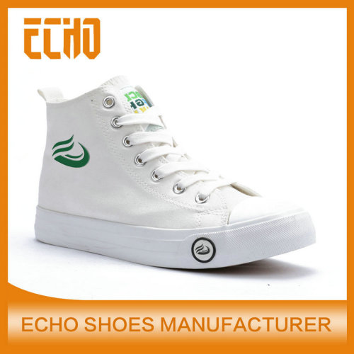 high top women blank white canvas shoes