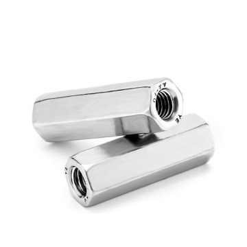 DIN6334 Kustom presisi tinggi stainless steel 304 hexagonal threaded hex hex long hex dengan kacang cabai dalam ukuran m18