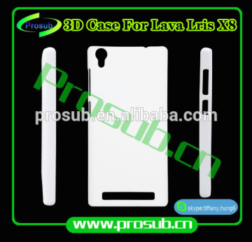 3d sublimation diy blank cell phone case cover skin for SFP- lava LRIS X8
