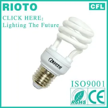 15w 7MM Half Spiral Energy Saver Light China Market of Electronic