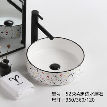 Bathroom design counter top Terrazzo basin Top