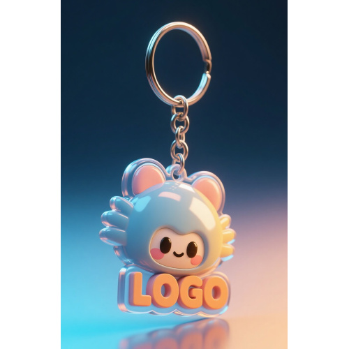 Chaveiro de acrílico personalizado com logotipo