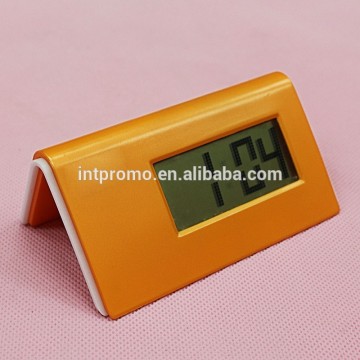 8 digits small size kids triangle desktop digital clock with alarm function