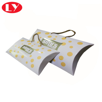 Baby Clothes Packaging Pillow Box with Handle