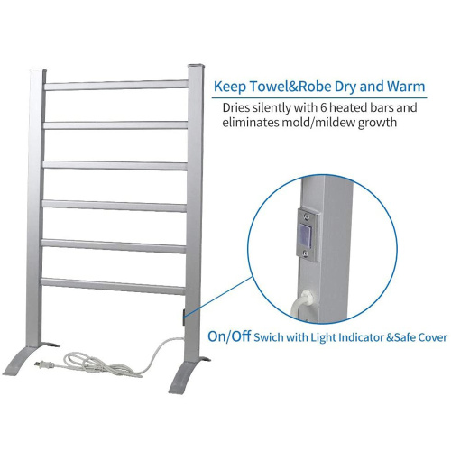 Towel Warmer Rack Freestanding 6 Bar