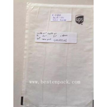 UPS top loading black printed packing list envelope