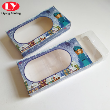 Cajas personalizadas Ventana de esmalte de uñas Papelaje de papel de papel