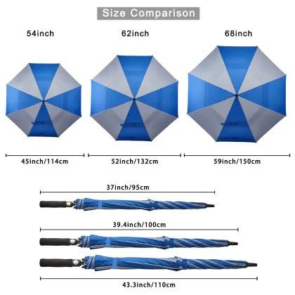 Worldwide Promotional Advertising Double Layer Auto Golf Umbrella