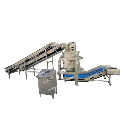 Continuous centrifugal deoiling machine