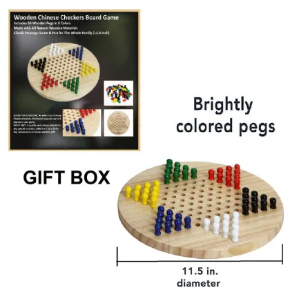 Family Fun: Discover the Classic Charm of Wooden Chinese Checkers - Perfect for All Ages