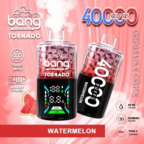 Bang Tornado 40k พัฟ vape แบบใช้แล้วทิ้ง
