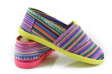 Wholesale slip on shoe children alpargata rubber shoes for kids 2015