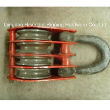 Pulley with Fixed Shackle, Special Type, Professional Manufacturer with Wheels