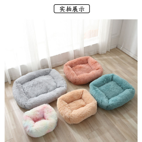 plush square sleeping litter kennel pet nest