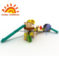 Double Tube Playhouse Equipment Playground Outdoor