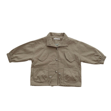 Boys &#39;Silhouette Long-Sleeved Jacket Kasual Tops