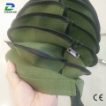 Basse toile verte à bas prix avec couverture de soufflet à vis à fermeture éclair pour le broyage CNC