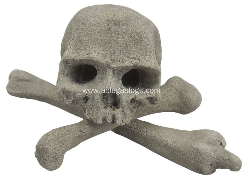 ABLE Firepit Ceramic Skulls Gas Log Media