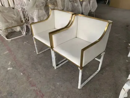 Rose Gold Single Seat Wedding Sofa Chairs
