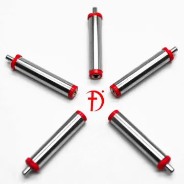 3.5mm x 1.35mm DC power plug flat end Nickel plated red plastic 20.5mm length