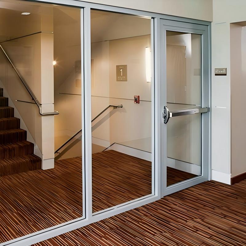 Framed fire-rated glass