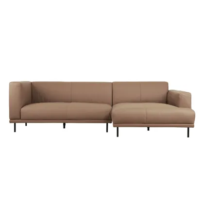 Acapella Leather Chaise Sofa