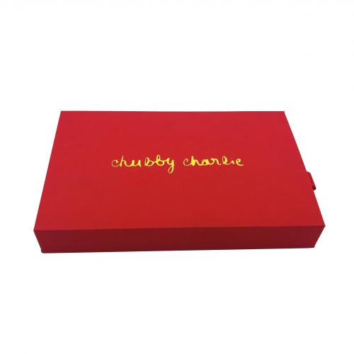 Red cardboard face care product box