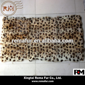 European Grade real rabbit fur plates / carpet / blanket for garment