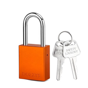 BOZZYS Anodized Aluminium Waterproof Padlock with Steel Shackle and Master Key for Lockout/Tagout