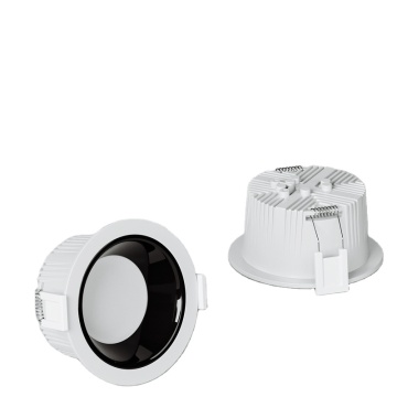 Downlight LED ultra-tipis dengan lampu langit-langit tongkol spektrum penuh anti-silau