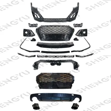 RSQ5 Front Bumper Grille, Rear Diffuser, and Tail Pipes for Audi Q5 2021-2023 Body Kit