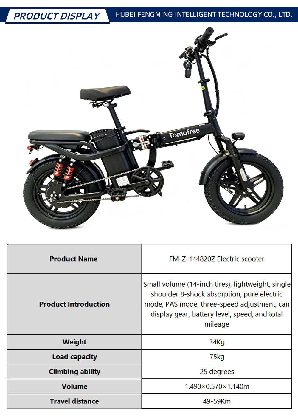 YY016 FM-Z-144820Z Electric scooter-X